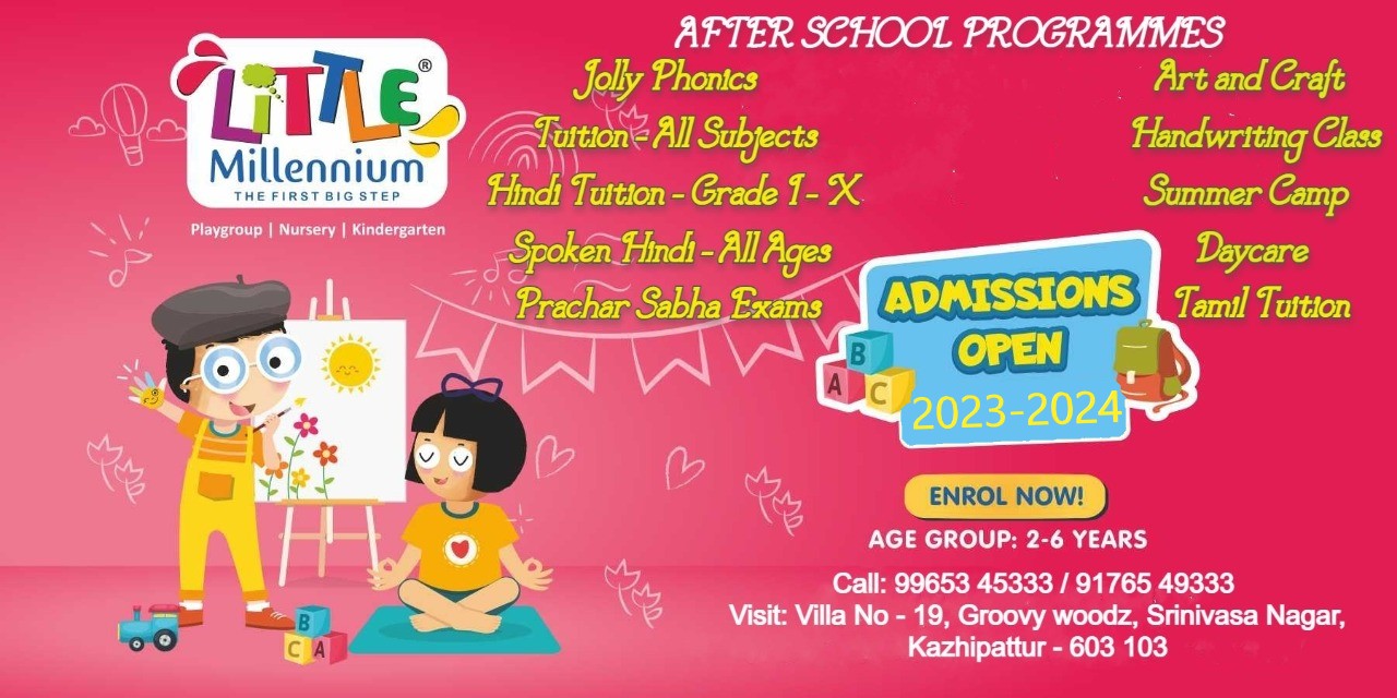 Little Millennium Padur, After School Activities in Padur, Jolly Phonics in Padur